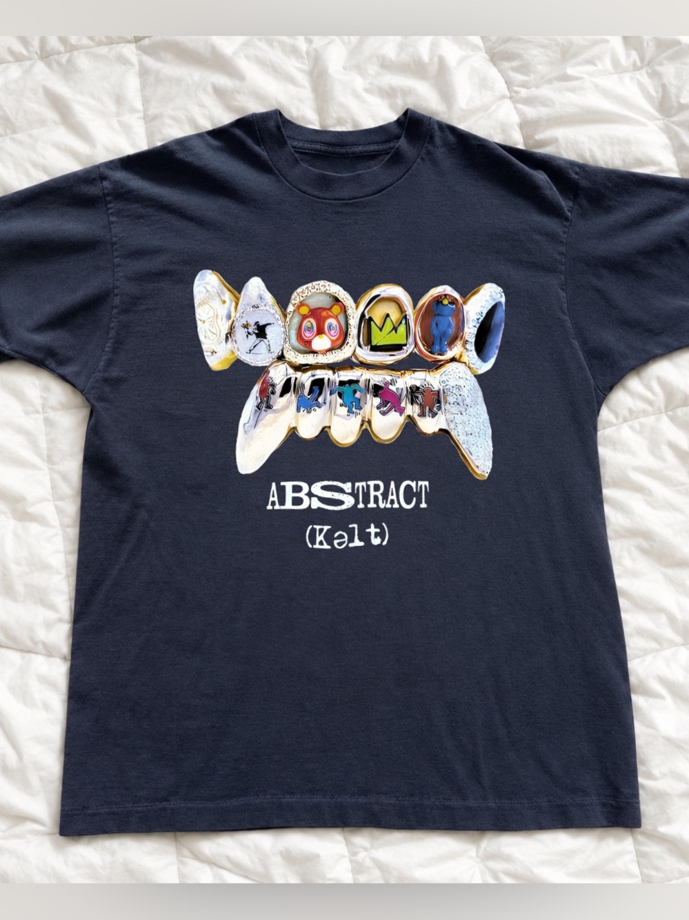 Gildan Black Graphic 'ABSTRACT (Kalt)' Tee with Colorful Grill Art